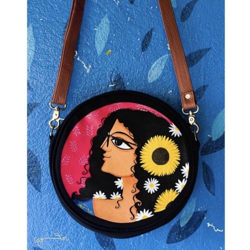 Anjelika Designer Handpainted Sling Bag