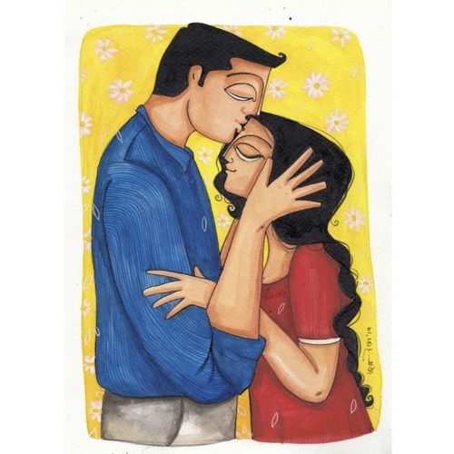 Kiss Of Care | Commissioned Painting 7