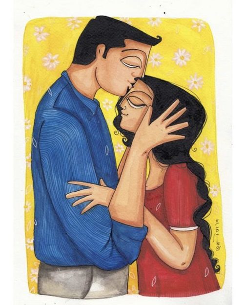 Kiss Of Care | Commissioned Painting 7