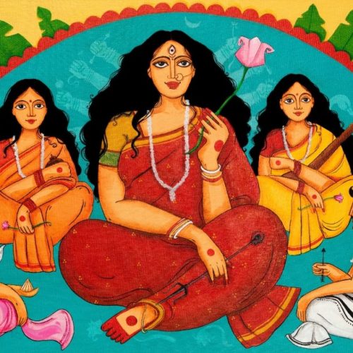 Durga And Her Family
