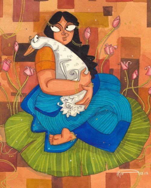 The Woman With Her Heart